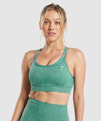 Staniki Sportowe Damskie Gymshark Adapt Fleck Seamless Zielone | PL 2950PJJ